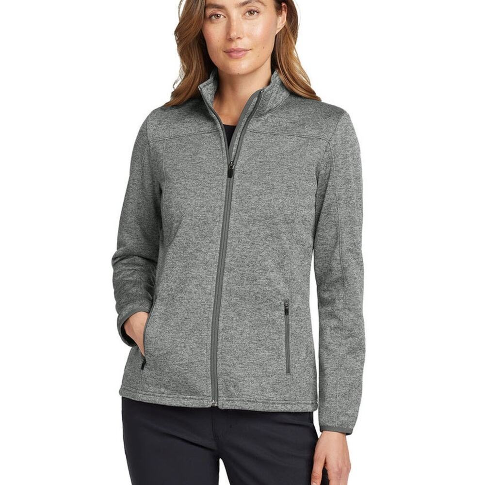 Eddie Bauer StormRepel Soft Shell Jacket in black heather/black Assurant logo